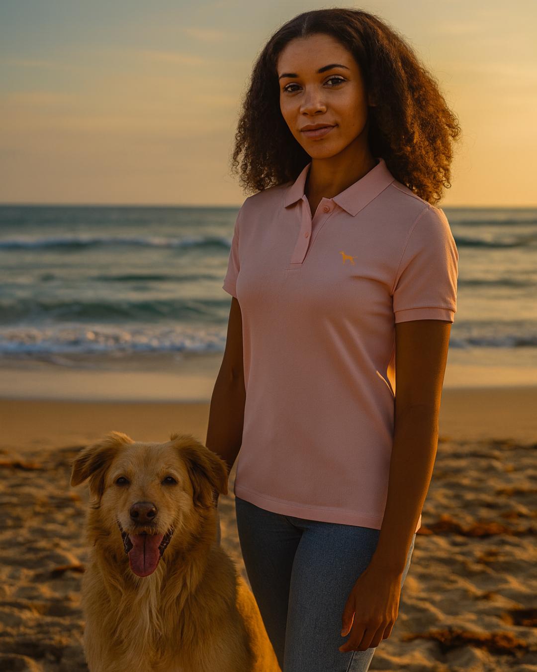 DOGS & APEROL POLO SHIRT - rosa - www.Worldofdogs.store