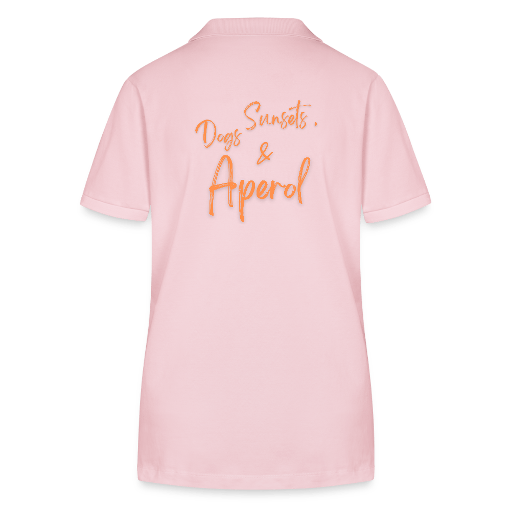 DOGS & APEROL POLO SHIRT - rosa - www.Worldofdogs.store