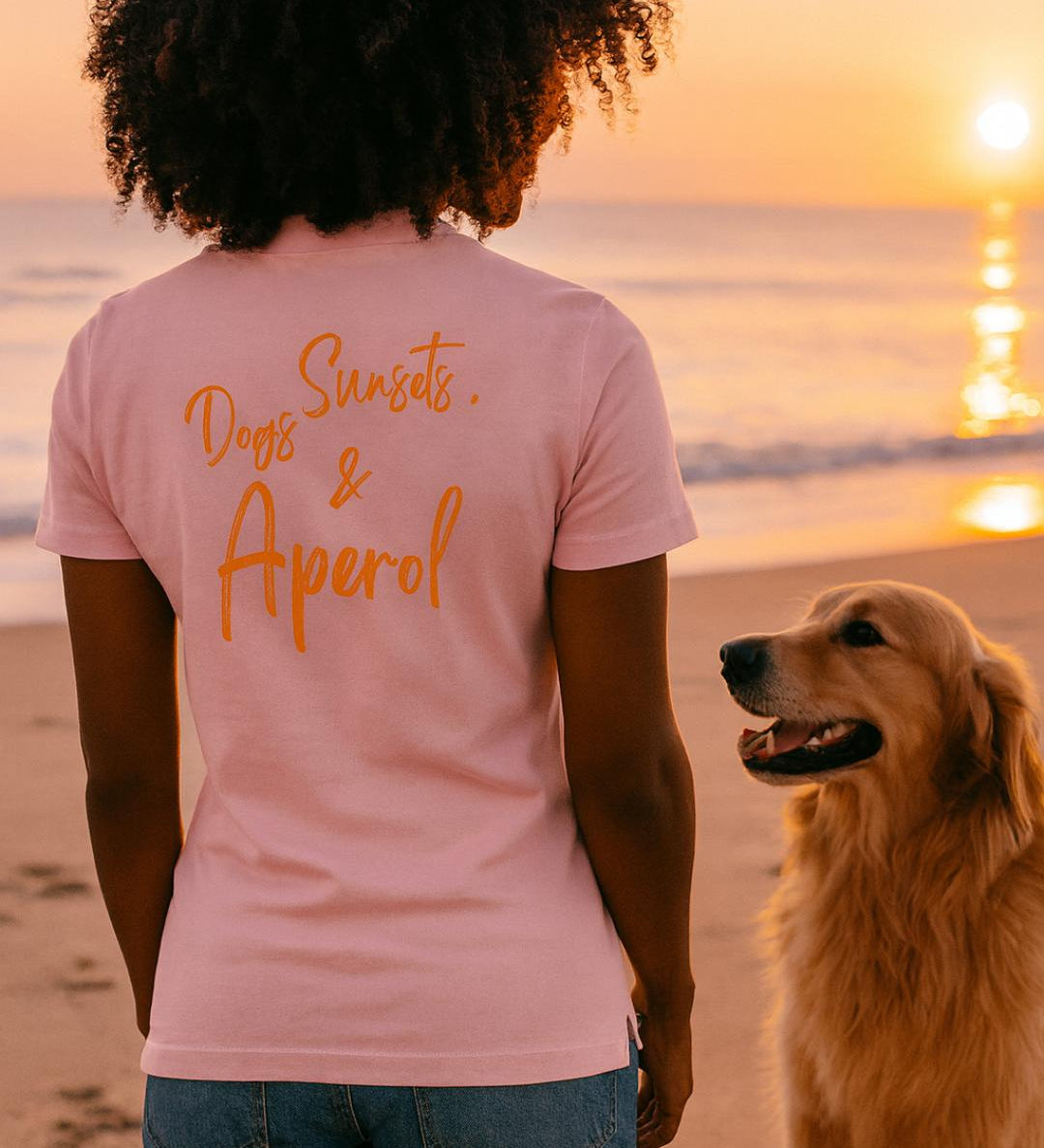 DOGS & APEROL POLO SHIRT - rosa - www.Worldofdogs.store