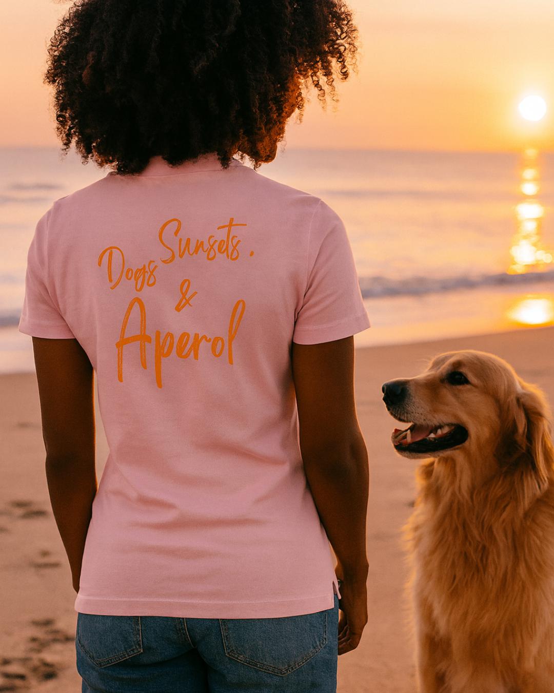 DOGS & APEROL POLO SHIRT - rosa - www.Worldofdogs.store