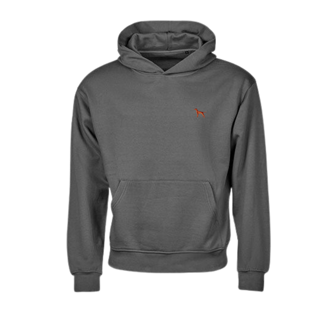 Herren GENTLE PAW HOODIE - Grau | 100 % Biobaumwolle - www.Worldofdogs.store