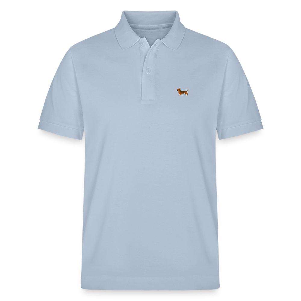HERREN POLO SHIRT mit Dackellogo - 100 % Bio Baumwolle - www.Worldofdogs.store