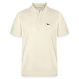HERREN POLO SHIRT mit Dackellogo - 100 % Bio Baumwolle - www.Worldofdogs.store
