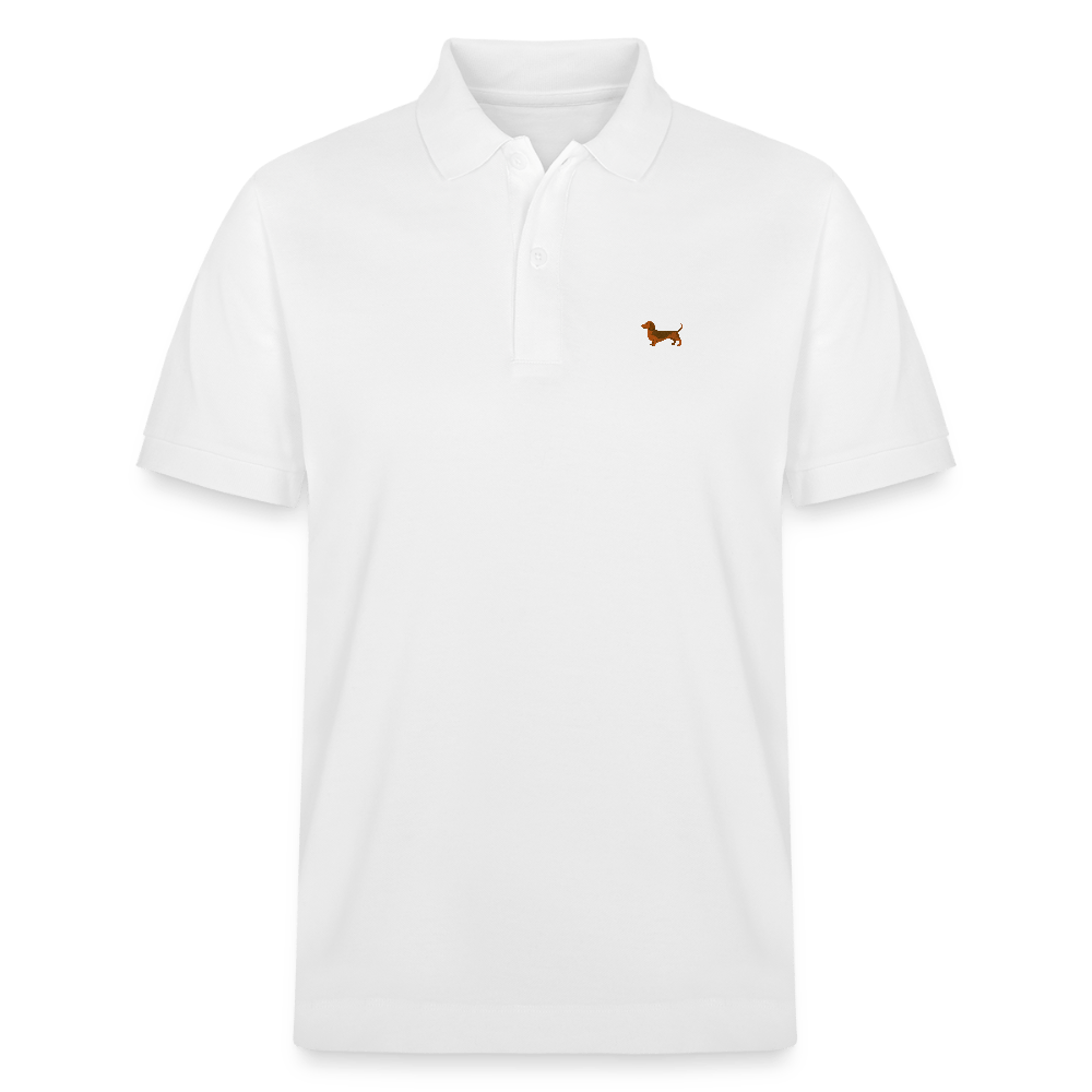 HERREN POLO SHIRT mit Dackellogo - 100 % Bio Baumwolle - www.Worldofdogs.store