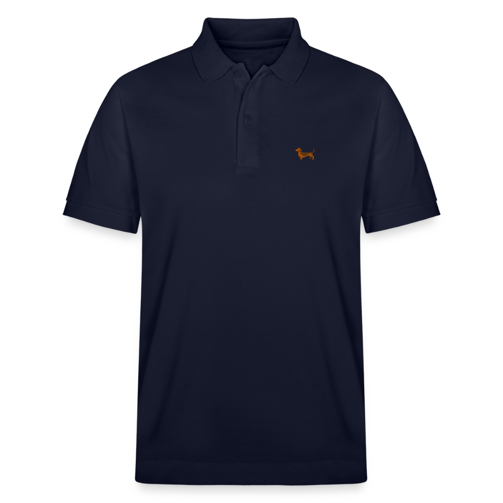 HERREN POLO SHIRT mit Dackellogo - 100 % Bio Baumwolle - www.Worldofdogs.store