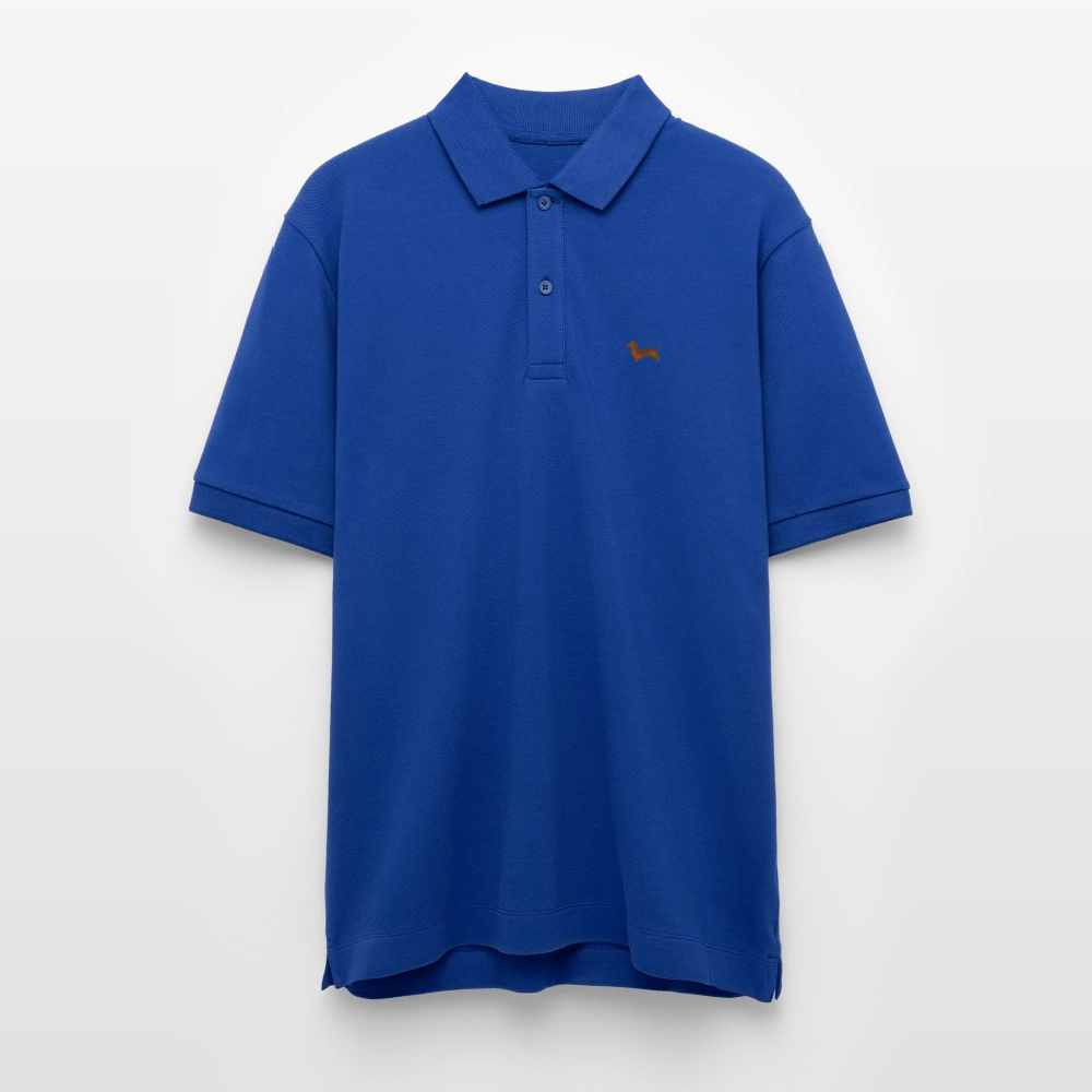 HERREN POLO SHIRT mit Dackellogo - 100 % Bio Baumwolle - www.Worldofdogs.store