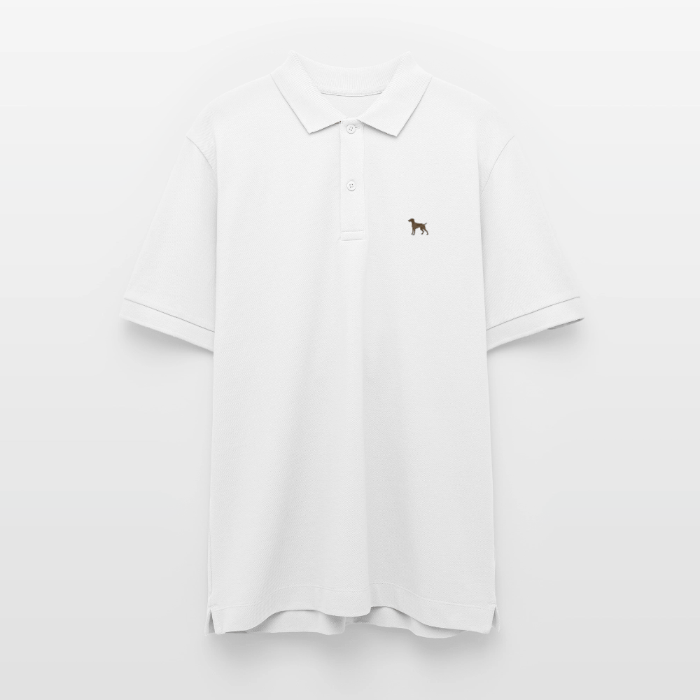 HERREN POLO SHIRT mit Kurzhaarlogo - 100 % Bio Baumwolle - www.Worldofdogs.store