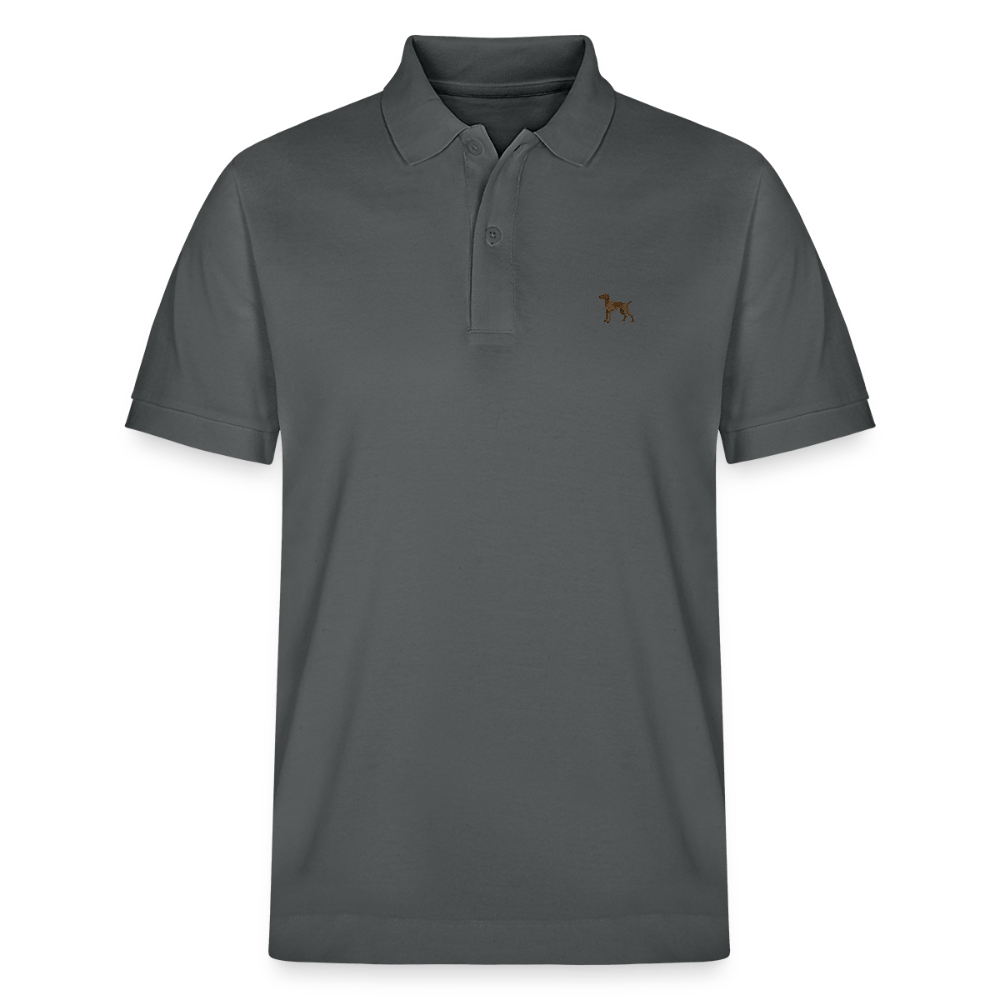 HERREN POLO SHIRT mit Kurzhaarlogo - 100 % Bio Baumwolle - www.Worldofdogs.store