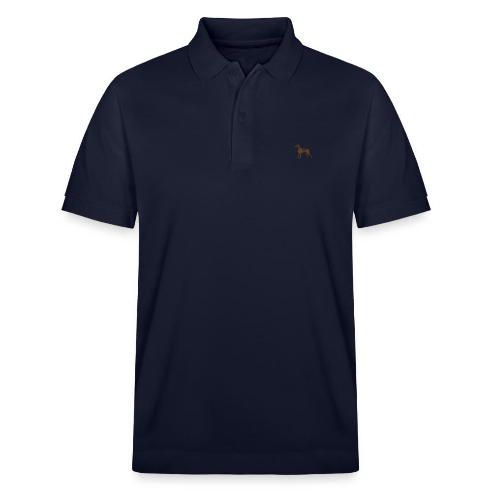 HERREN POLO SHIRT mit Kurzhaarlogo - 100 % Bio Baumwolle - www.Worldofdogs.store