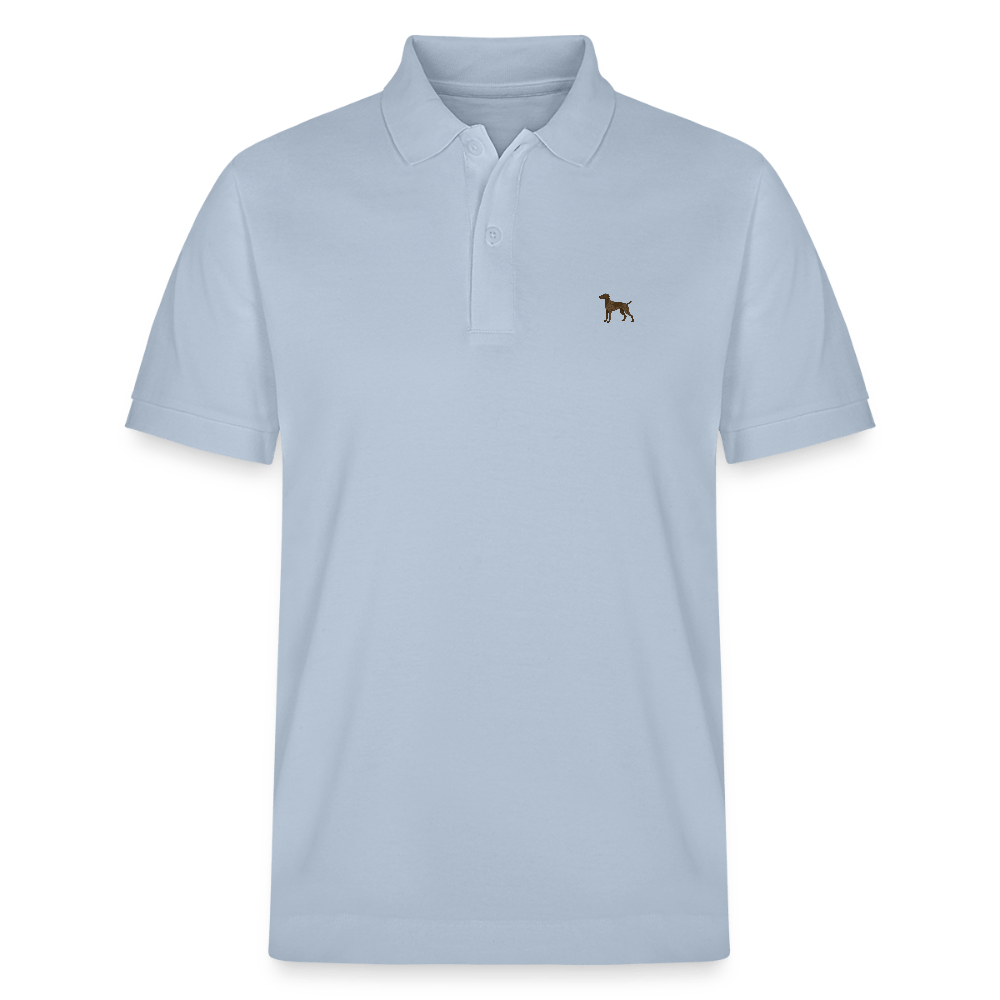 HERREN POLO SHIRT mit Kurzhaarlogo - 100 % Bio Baumwolle - www.Worldofdogs.store