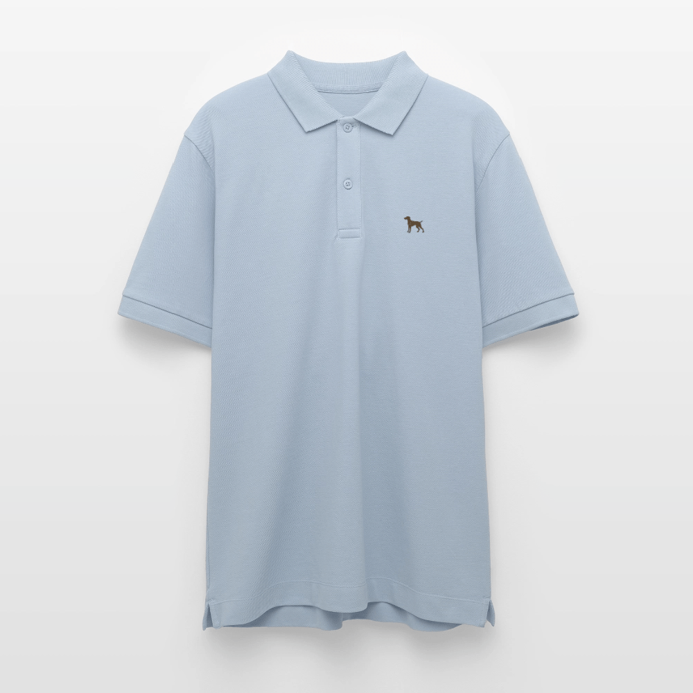 HERREN POLO SHIRT mit Kurzhaarlogo - 100 % Bio Baumwolle - www.Worldofdogs.store