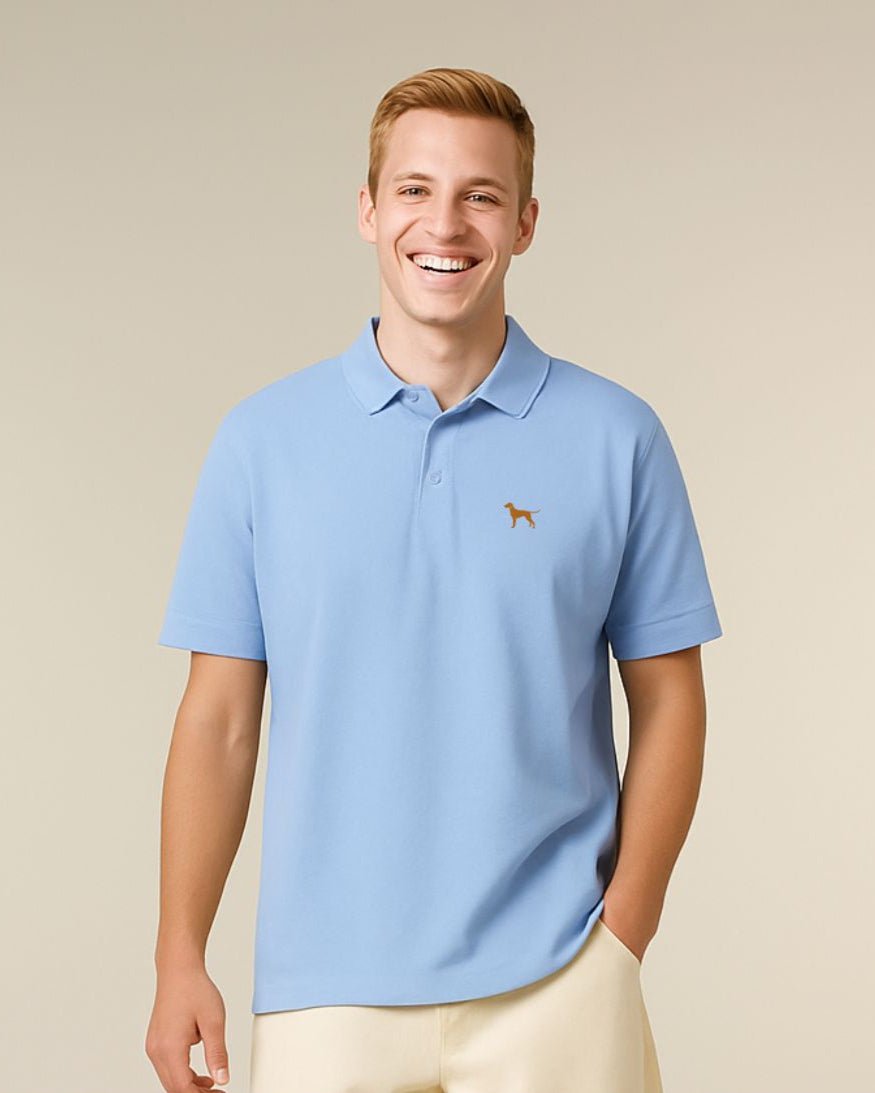 HERREN POLO SHIRT mit Logo - 100 % Bio Baumwolle - www.Worldofdogs.store