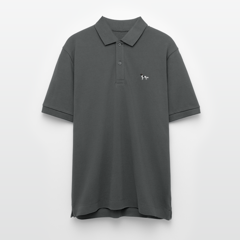 HERREN POLO SHIRT mit Münsterländer Logo - 100 % Bio Baumwolle - www.Worldofdogs.store