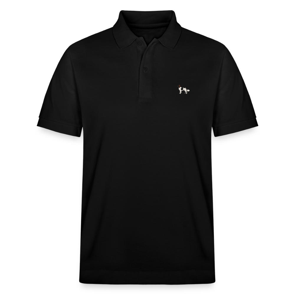 HERREN POLO SHIRT mit Münsterländer Logo - 100 % Bio Baumwolle - www.Worldofdogs.store