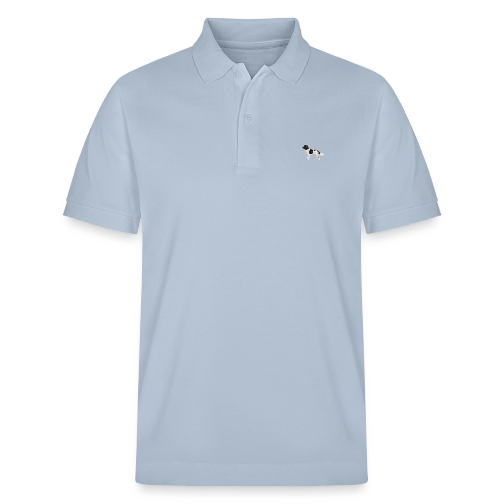 HERREN POLO SHIRT mit Münsterländer Logo - 100 % Bio Baumwolle - www.Worldofdogs.store