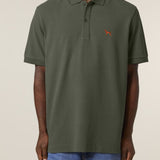 HERREN POLO SHIRT mit Vizsla / Jagdhund Stickerei - 100 % Bio Baumwolle - www.Worldofdogs.store