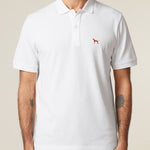 HERREN POLO SHIRT mit Vizsla / Jagdhund Stickerei - 100 % Bio Baumwolle - www.Worldofdogs.store