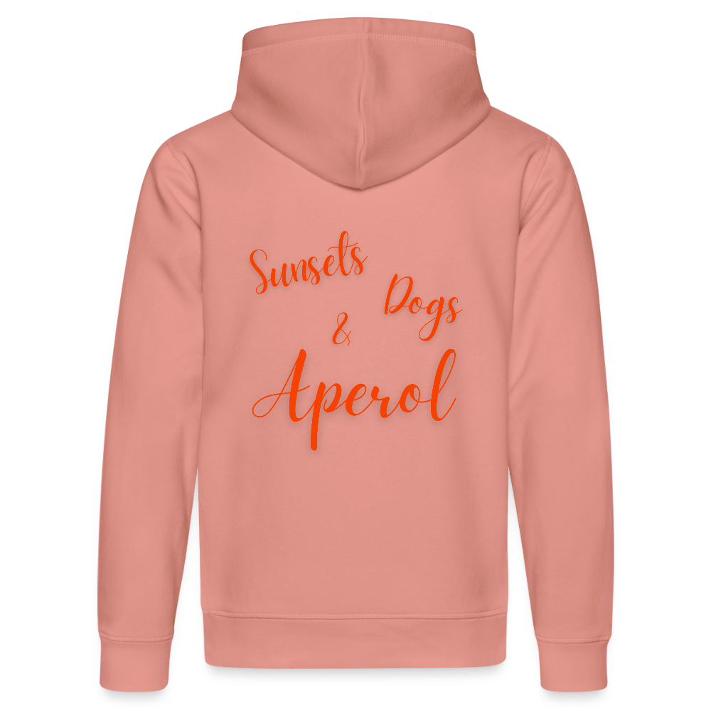Hoodie „Sunset • Dogs • Aperol“ – Kuscheliges Must - have für Hundemenschen - www.Worldofdogs.store