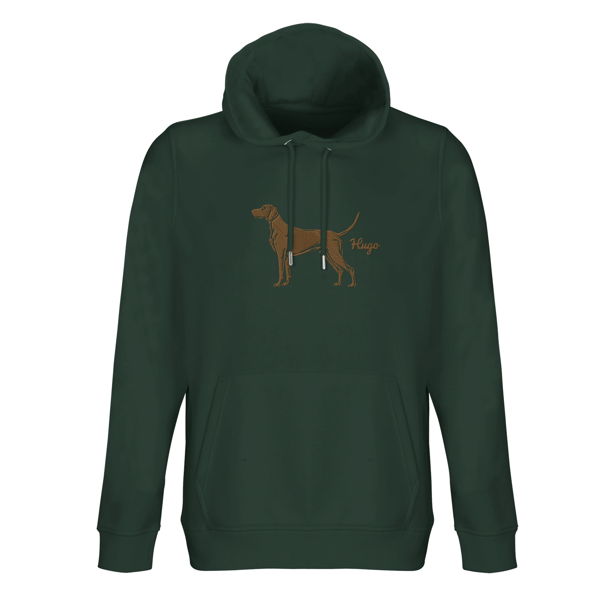 Jagdhund Hoodie mit Stickerei – personalisiert mit Hundename - www.Worldofdogs.store