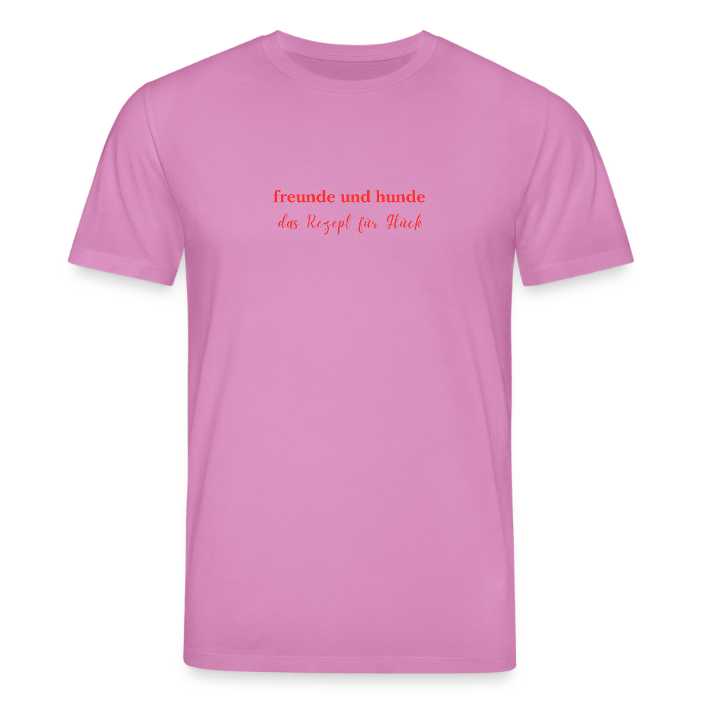 T-Shirt „Freunde und Hunde – das Rezept für Glück“ - Pink