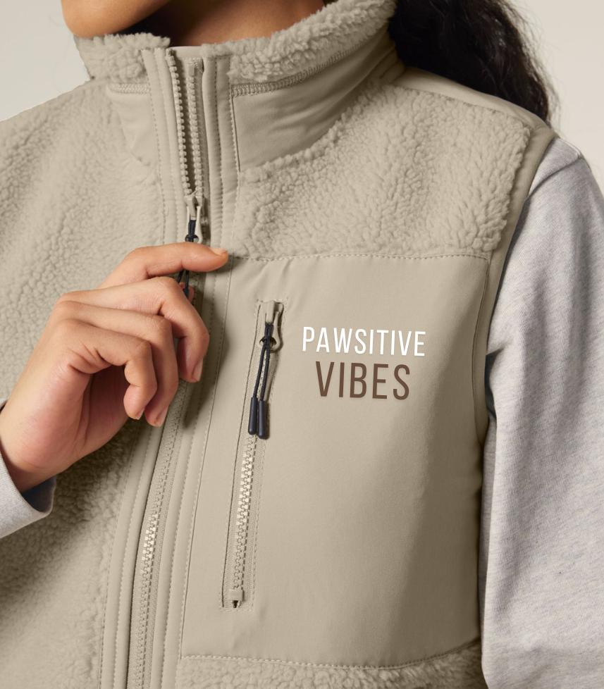 PAWSITIVE VIBES Weste - www.Worldofdogs.store