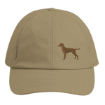 beige Kappe mit Hundelogo