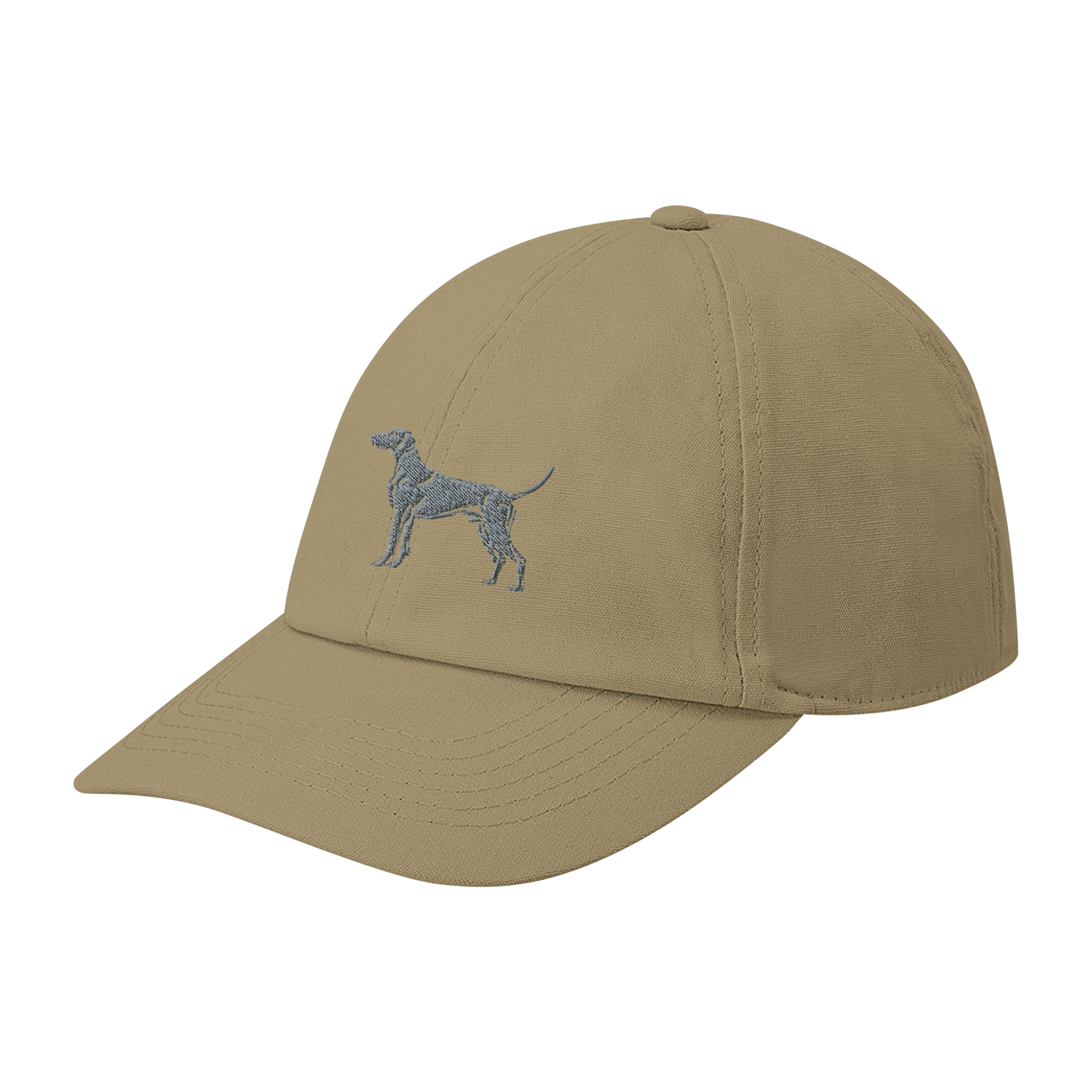Personalisierte Weimaraner Kappe aus Bio - Baumwolle – mit Hundenamen bestickt - www.Worldofdogs.store