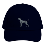 Personalisierte Weimaraner Kappe aus Bio - Baumwolle – mit Hundenamen bestickt - www.Worldofdogs.store