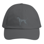 Personalisierte Weimaraner Kappe aus Bio - Baumwolle – mit Hundenamen bestickt - www.Worldofdogs.store