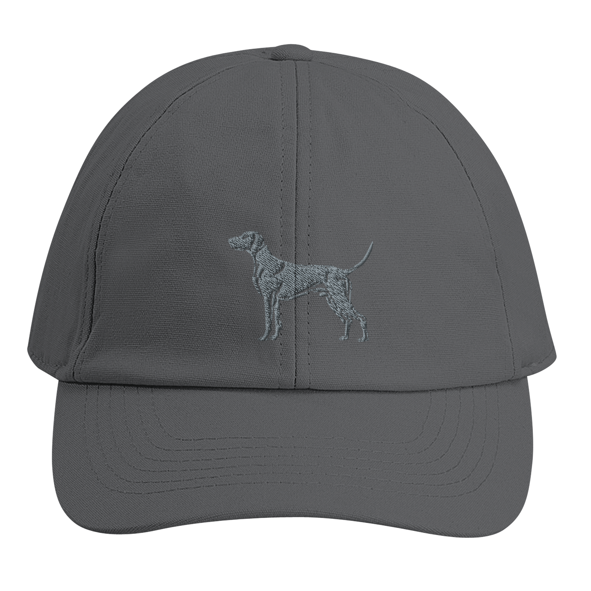 Personalisierte Weimaraner Kappe aus Bio - Baumwolle – mit Hundenamen bestickt - www.Worldofdogs.store