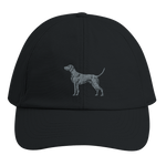 Personalisierte Weimaraner Kappe aus Bio - Baumwolle – mit Hundenamen bestickt - www.Worldofdogs.store