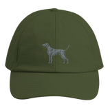 Personalisierte Weimaraner Kappe aus Bio - Baumwolle – mit Hundenamen bestickt - www.Worldofdogs.store