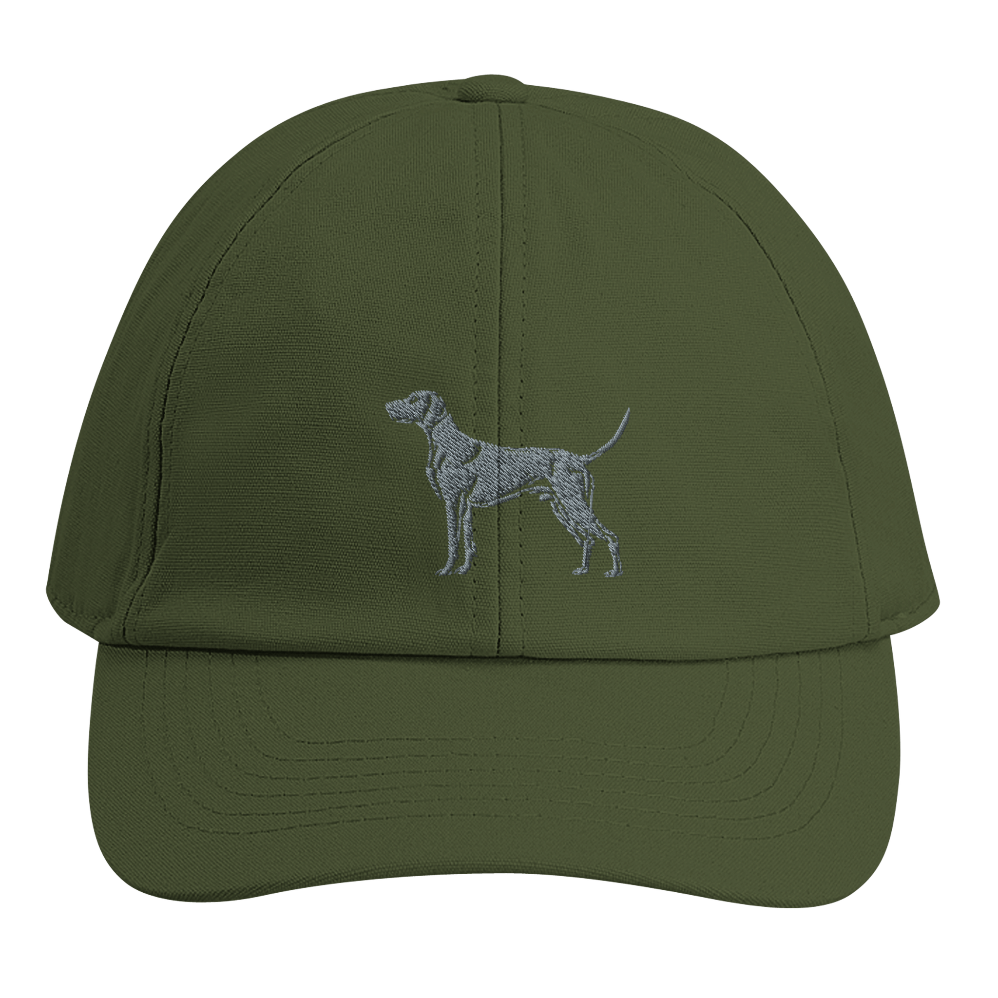 Personalisierte Weimaraner Kappe aus Bio - Baumwolle – mit Hundenamen bestickt - www.Worldofdogs.store