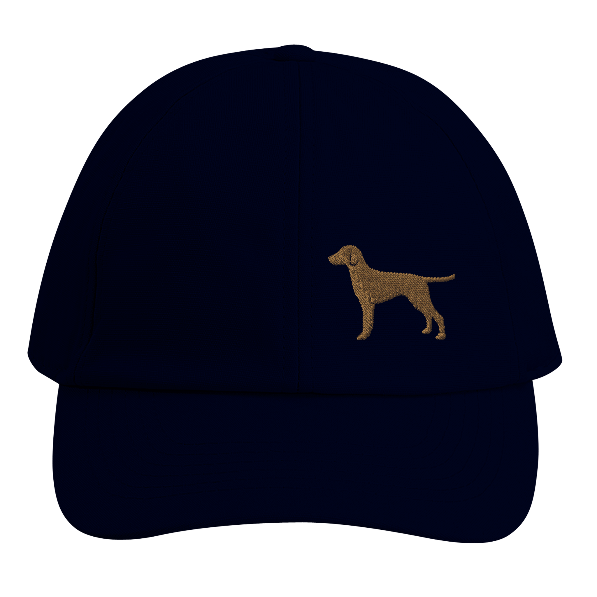 eine blaue Kappe mit einer Vizsla stickerei