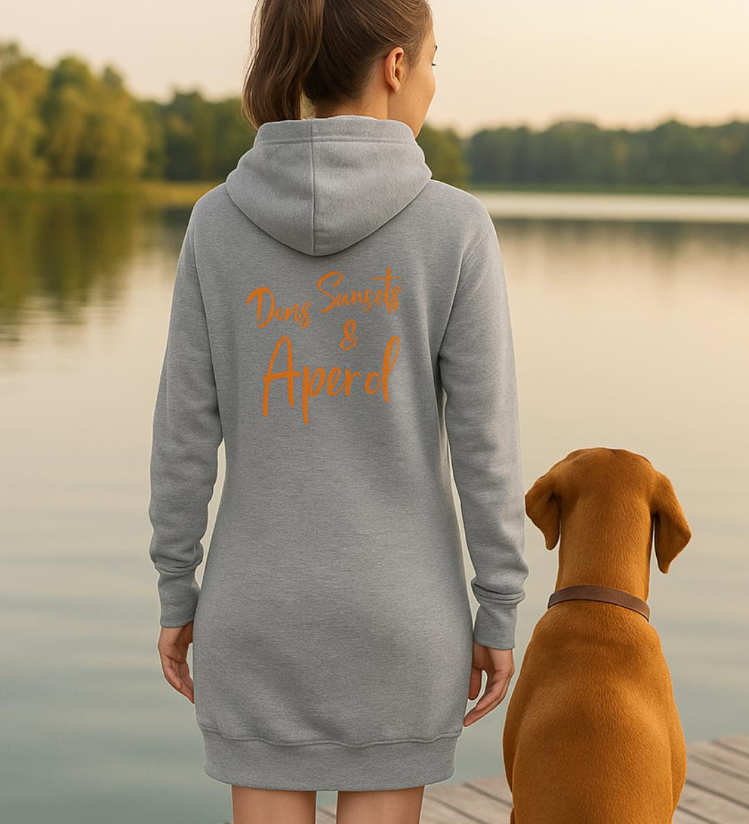 SUNSET, DOGS & APEROL - Hoodie - Kleid - www.Worldofdogs.store