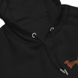 Dackel Hoodie | Stickerei | 100 % Bio-Baumwolle