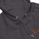 Dackel Hoodie | Stickerei | 100 % Bio-Baumwolle