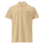 UNISEX POLO SHIRT mit Dackelstickerei - 100 % Baumwolle - www.Worldofdogs.store