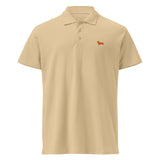 UNISEX POLO SHIRT mit Dackelstickerei - 100 % Baumwolle - www.Worldofdogs.store