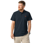 UNISEX POLO SHIRT mit Dackelstickerei - 100 % Baumwolle - www.Worldofdogs.store