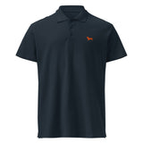 UNISEX POLO SHIRT mit Dackelstickerei - 100 % Baumwolle - www.Worldofdogs.store