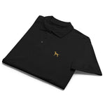 UNISEX POLO SHIRT mit Hundestickerei - 100 % Baumwolle - www.Worldofdogs.store