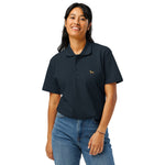 UNISEX POLO SHIRT mit Hundestickerei - 100 % Baumwolle - www.Worldofdogs.store