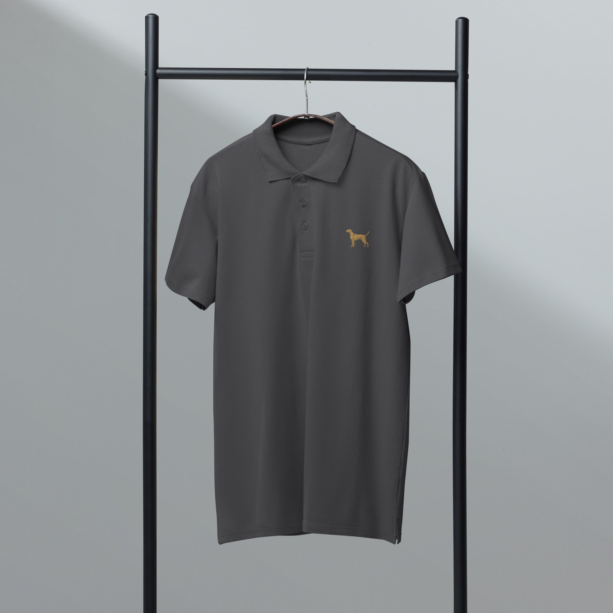 UNISEX POLO SHIRT mit Jagdhunde Stickerei - 100 % Baumwolle - www.Worldofdogs.store