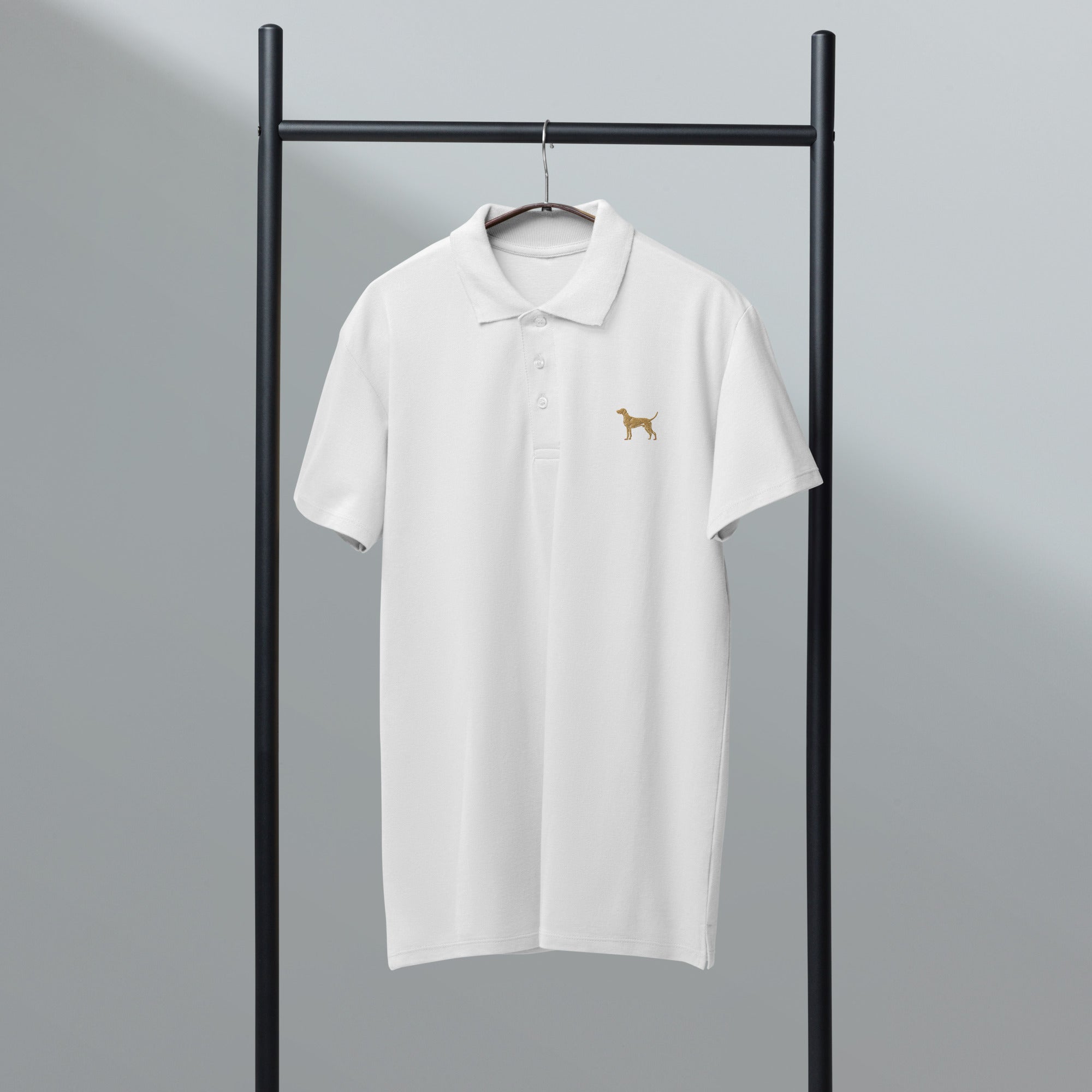 UNISEX POLO SHIRT mit Jagdhunde Stickerei - 100 % Baumwolle - www.Worldofdogs.store