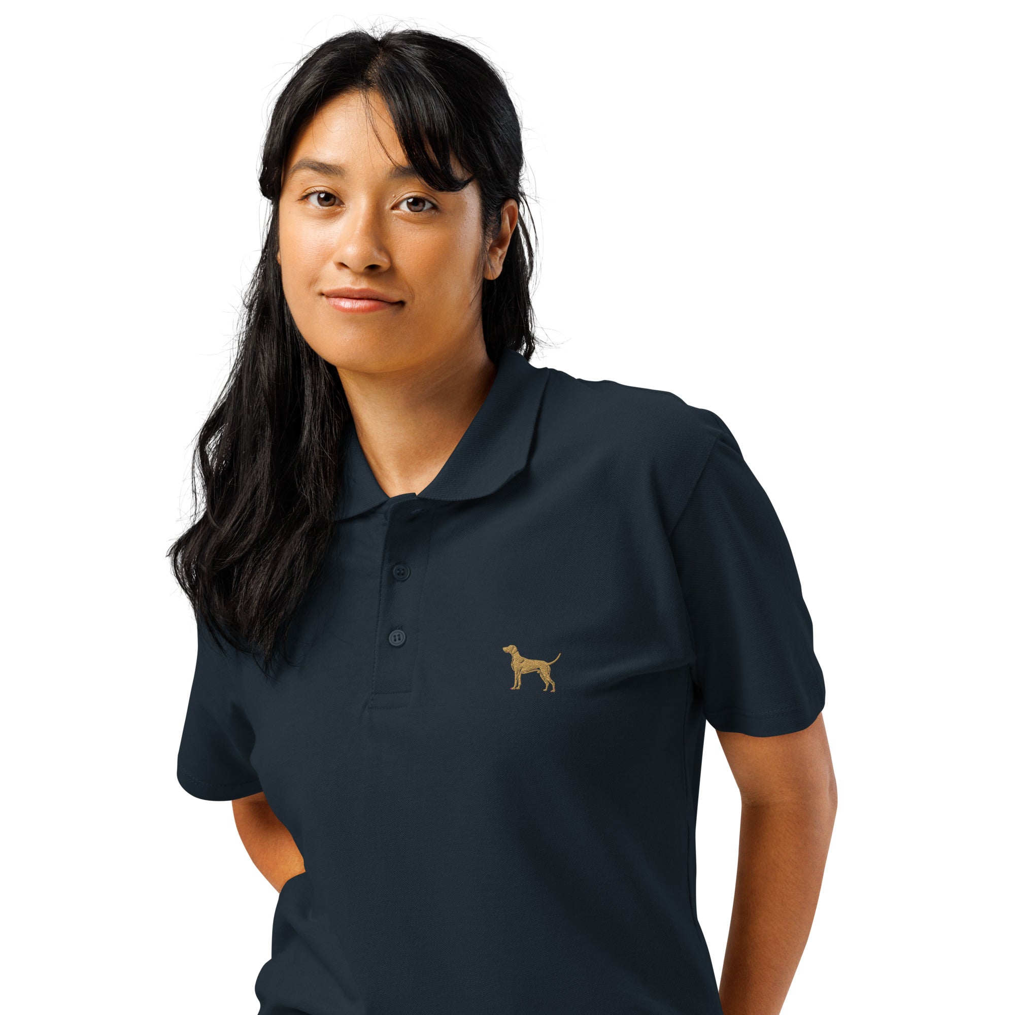 UNISEX POLO SHIRT mit Jagdhunde Stickerei - 100 % Baumwolle - www.Worldofdogs.store