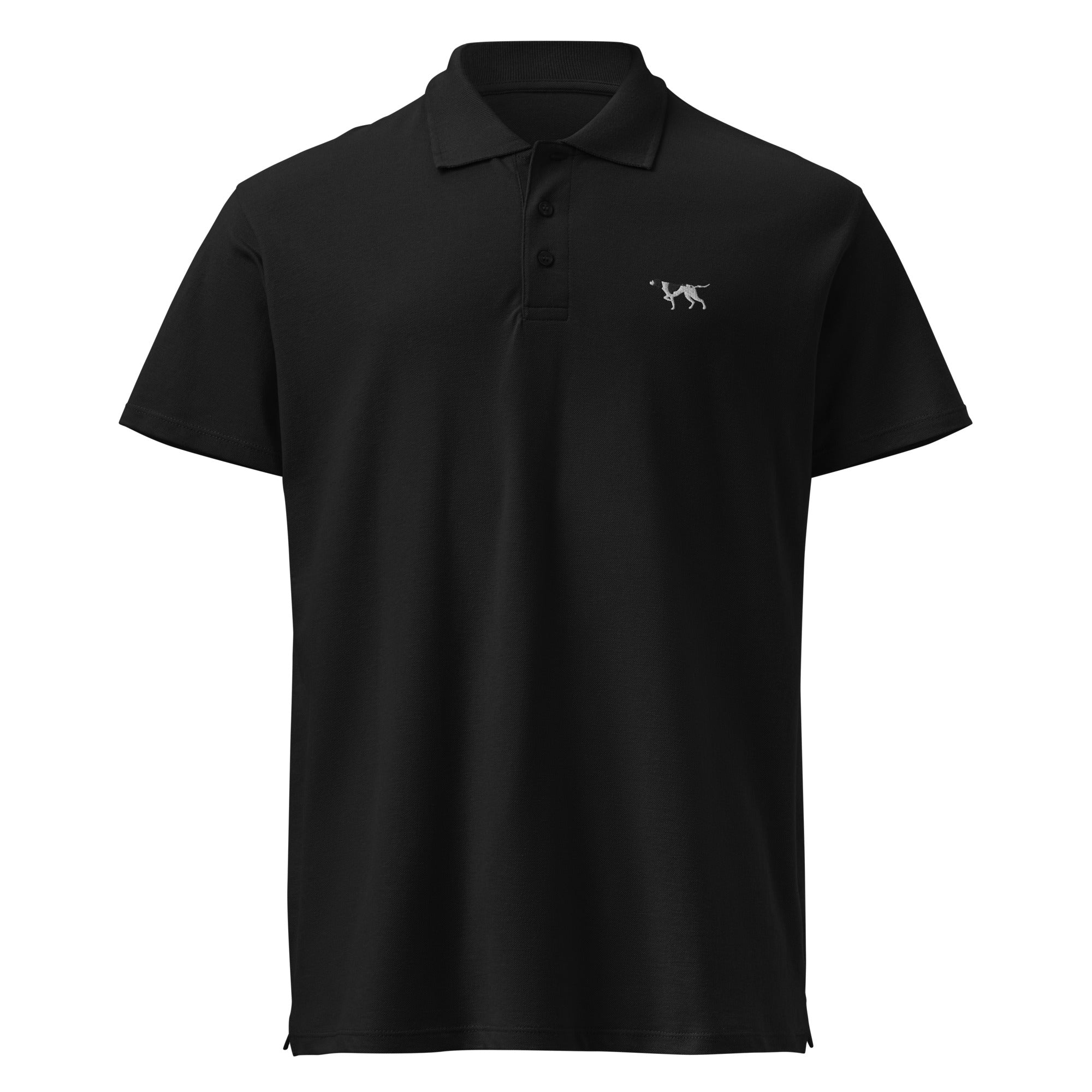 UNISEX POLO SHIRT mit Pointerstickerei - 100 % Baumwolle - www.Worldofdogs.store