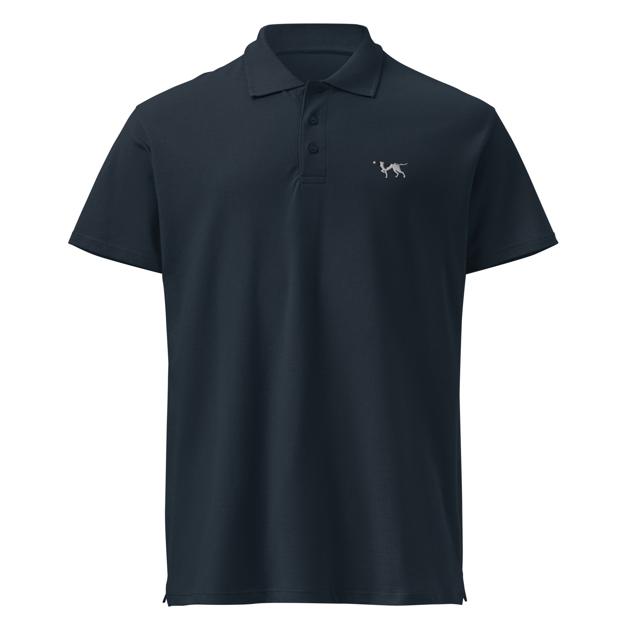 UNISEX POLO SHIRT mit Pointerstickerei - 100 % Baumwolle - www.Worldofdogs.store