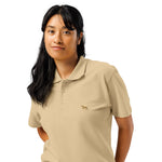 UNISEX POLO SHIRT mit Vizslastickerei - 100 % Baumwolle - www.Worldofdogs.store
