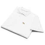 UNISEX POLO SHIRT mit Vizslastickerei - 100 % Baumwolle - www.Worldofdogs.store